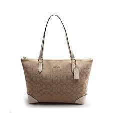 Coach-Womens-Outline-Signature-Zip-Tote