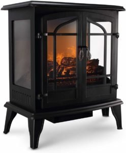 Della-3D-Infrared-Electric-Vintage-Fireplace-Stove